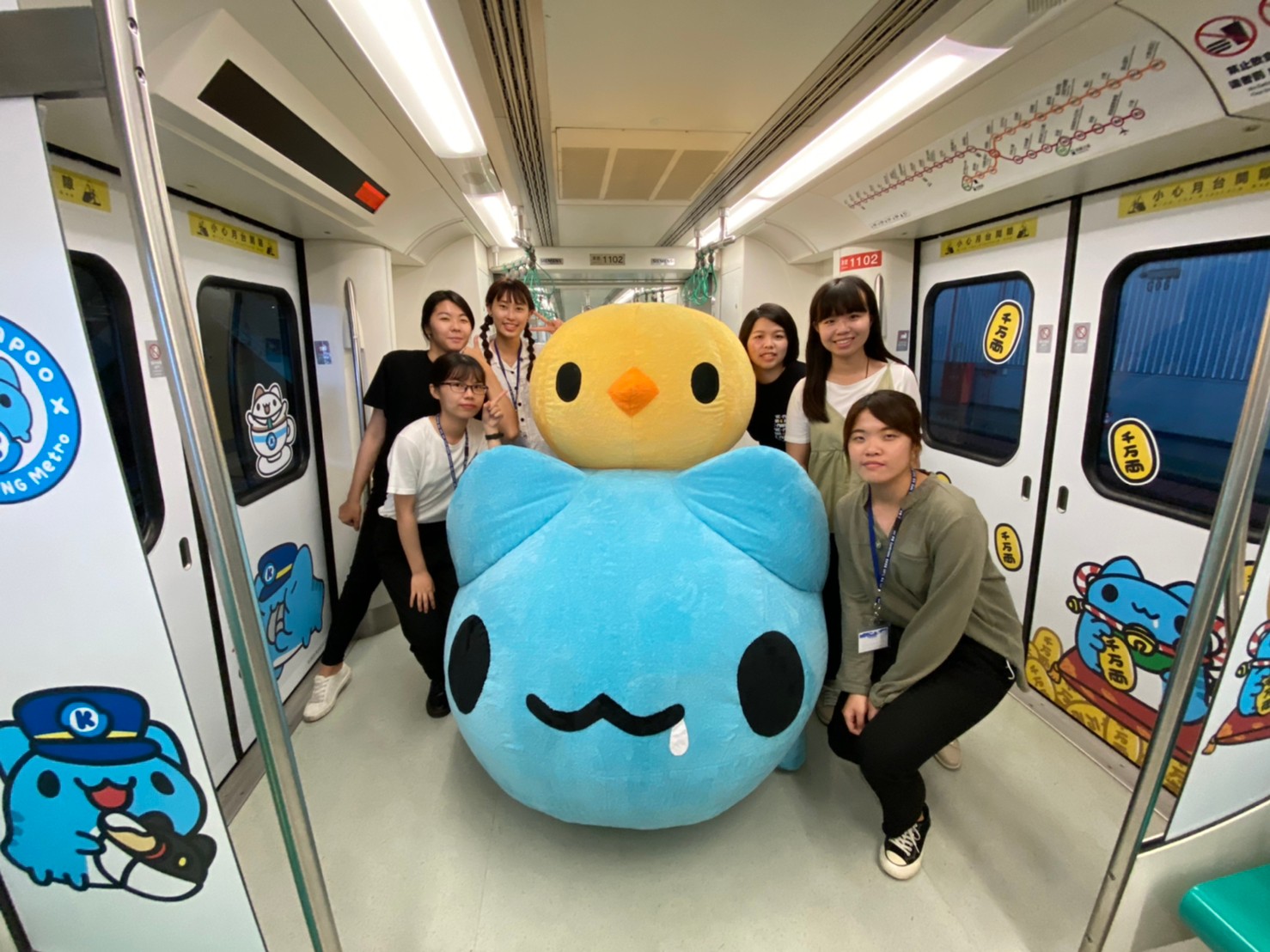 高雄捷運x臺灣超人氣原創角色「貓貓蟲咖波」重磅聯名:咖波列車