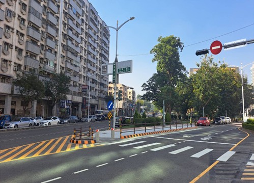 中正一路、凱旋二路阻隔設施