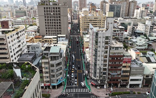 復興一路(中正三路-七賢一路)標線型人行道
