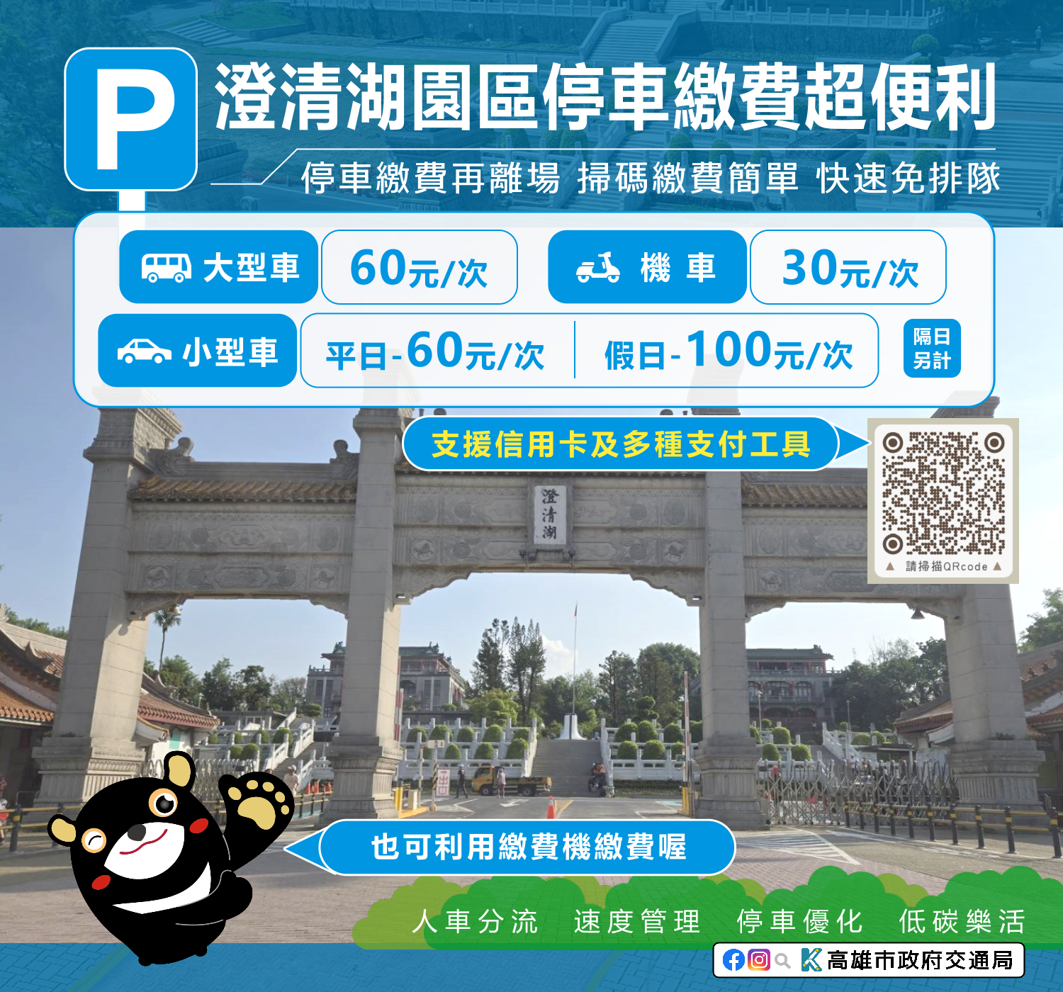 澄清湖P收費圖卡