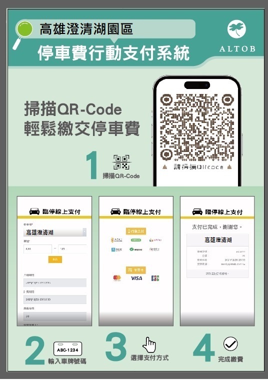 高雄澄清湖園區繳費操作說明