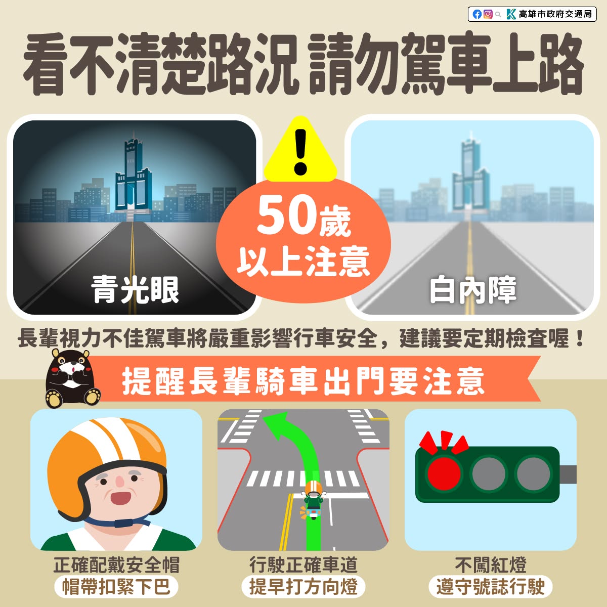 高齡者交通安全注意事項